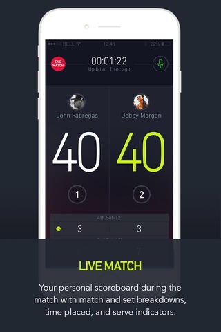Pulse Play: scorekeeper, ranking system, match history for racket players screenshot 2