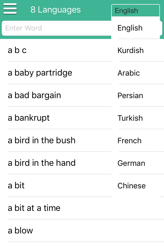 English<>Kurdish (Karzan Dict) screenshot 4