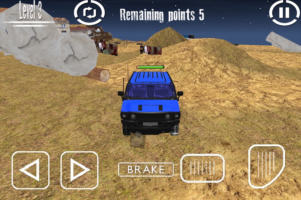 Zombie OffRoad Driver 3D - 4x4 Off Road Parking Simulator screenshot 3