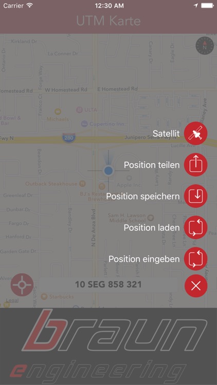 UTM Karte - braun engineering screenshot-3