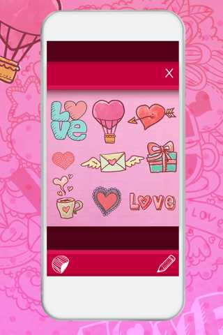 Valentine's Day Doodles – Draw on Pics and Add Heart Stickers for the Romantic Holiday screenshot 4