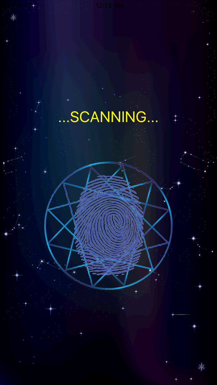 Daily Horoscope Fingerprint Scanner