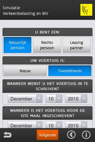 Simulatie BIV VKB screenshot 2
