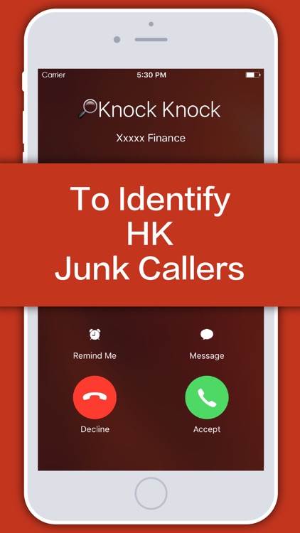 Knock Knock - Identify HK popular phone numbers