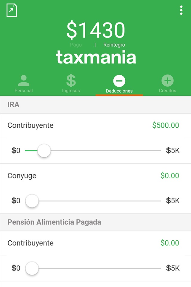 Taxmania Calculadora screenshot 3