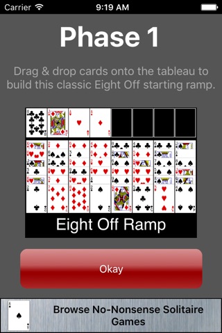Phased Eight Off Solitaire screenshot 2