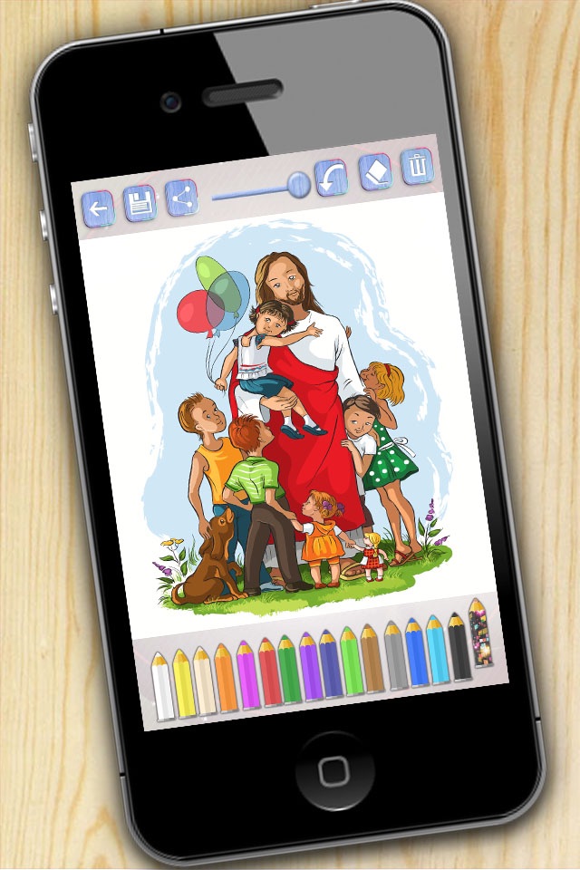 Bible coloring book - Bible to paint and color scenes from the Old and New Testaments screenshot 4