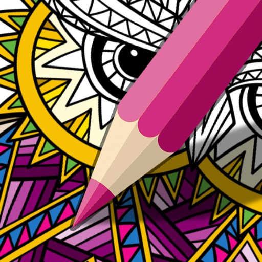 Mindfulness coloring - Anti-stress art therapy for adults (Book 5) iOS App