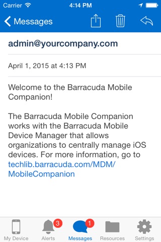 Barracuda Mobile Companion screenshot 4