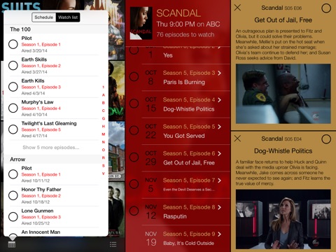 tv show tracker for iPad screenshot 3