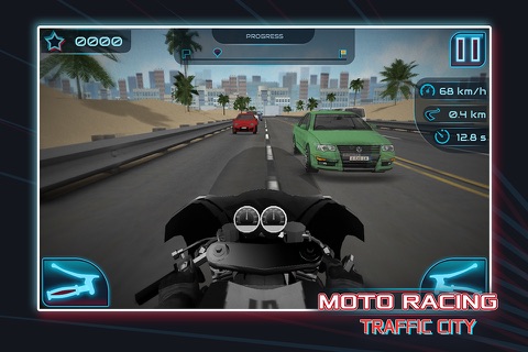 Moto Racing: Traffic City FREE screenshot 3