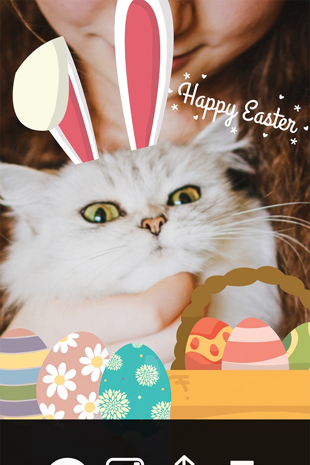 Happy Easter - Easter Celebration Everyday FREE Photo Stickers screenshot 3