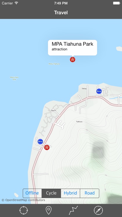 MOOREA – GPS Travel Map Offline Navigator