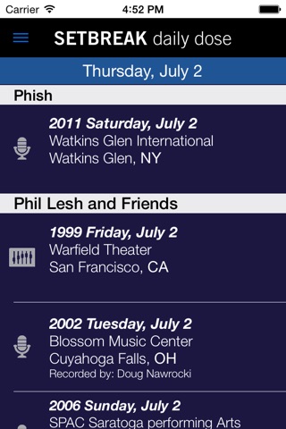 Setbreak Daily Dose - Dead Phish screenshot 2