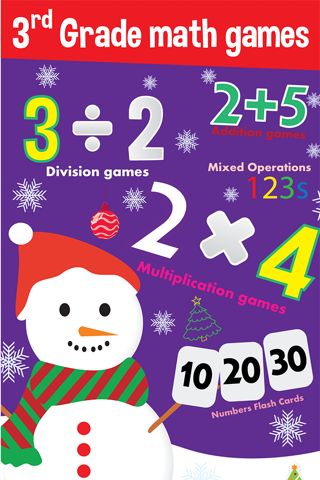 3rd grade math games - magic christmas star for fun kids screenshot 2
