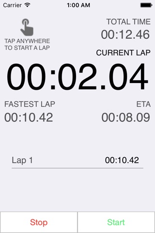 Lap Timer+ screenshot 2