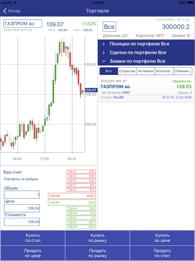 Forts russian trading system