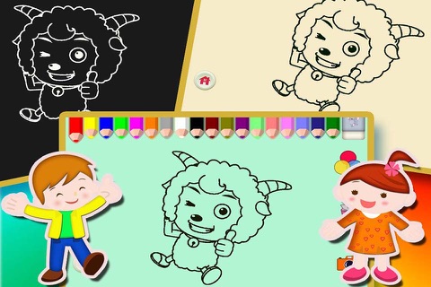 Coloring Book - Cartoon Sheep screenshot 4
