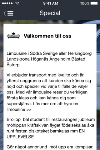 Limo Helsingborg screenshot 3