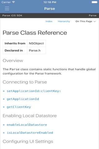 Parse Docs - Offline Documentation for Parse screenshot 3