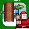 Can you help Santa chop wood while avoiding branches