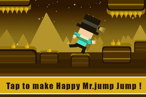 Happy Mr Jump Night Mode - Endless Arcade Running Game screenshot 4