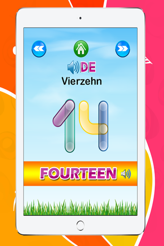 Learning English to German Number 1 to 100 Free : Education for Preschool and Kindergarten screenshot 2