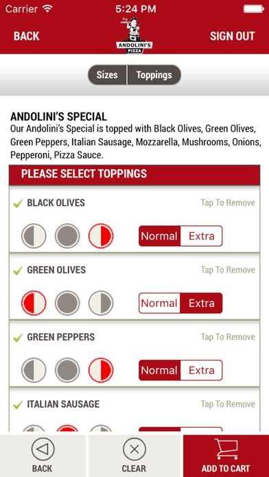 How to cancel & delete Andolini's Pizza from iphone & ipad 4