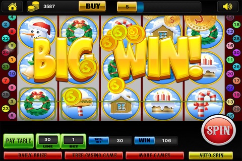 Winter Snowfall Casino - Free Slots Las Vegas Video & Best Giveaways screenshot 2