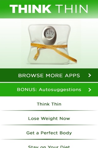 Think Thin To Lose Fat Hypnosis An Easy Diet Program screenshot 2