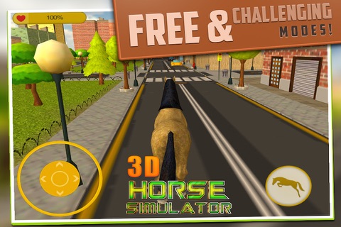 3D Horse Simulator Free: Extreme Forest Horse Run Sim Game screenshot 2