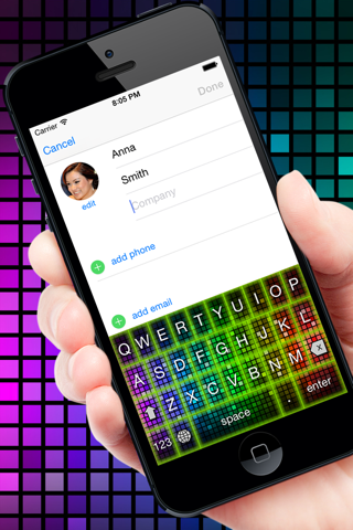 Glow Keyboard Customize Theme - náhled