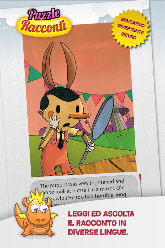 Jigsaw Tale "Pinocchio" - Games for kids screenshot 2