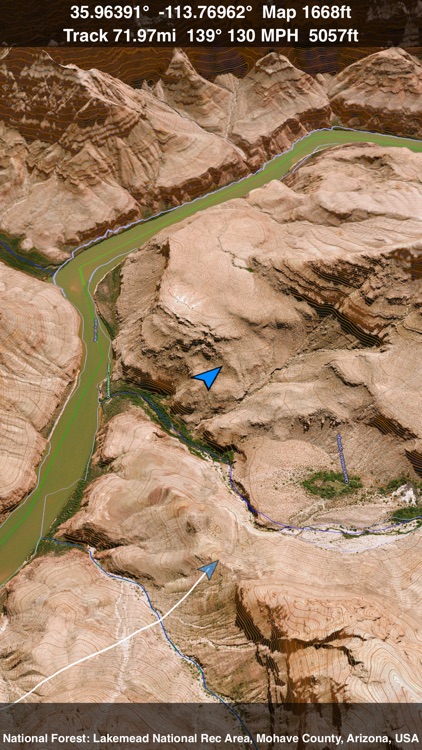 Scenic Map Grand Canyon