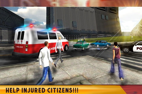 911 Rescue Truck Driver City Emergency 3D Simulator Game screenshot 4