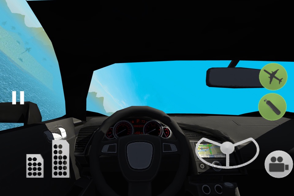 Flying Car Driving Simulator Free: Extreme Muscle Car - Airplane Flight Pilot screenshot 4