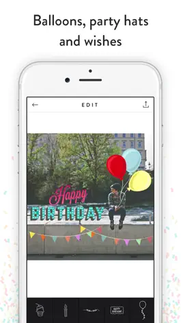 Game screenshot Birthday Stickers - Frames, Balloons and Party Decor Photo Overlays hack