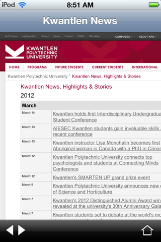 Kwantlen Polytechnic University - KPU screenshot 4