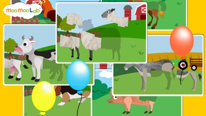 Tiere auf dem Bauernhof - Aktivitäten, Puzzles, Bauernhoftiere Learnspiele für Kinder und Kleinkinder von Moo Moo Lab