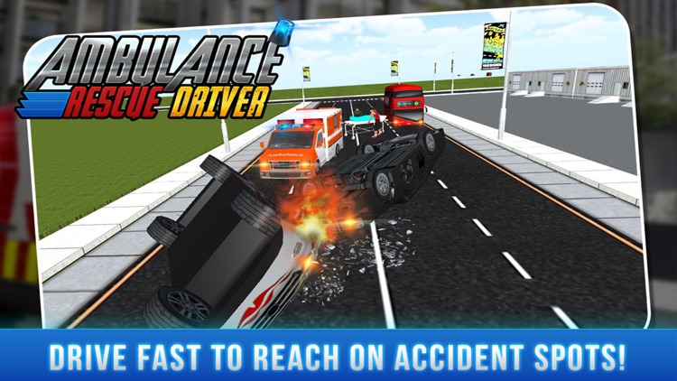 911 Ambulance Rescue Emergency Traffic Driver 2016 screenshot-3