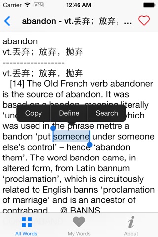 Etymology ---- Your know the history of  the word screenshot 3