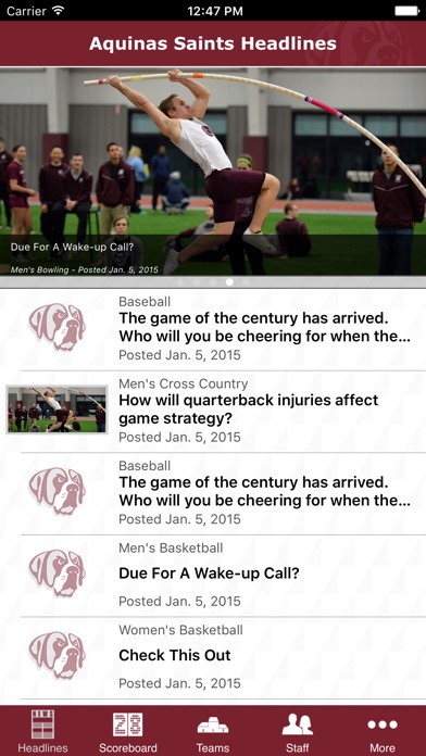 【图】Aquinas College Athletics(截图2)