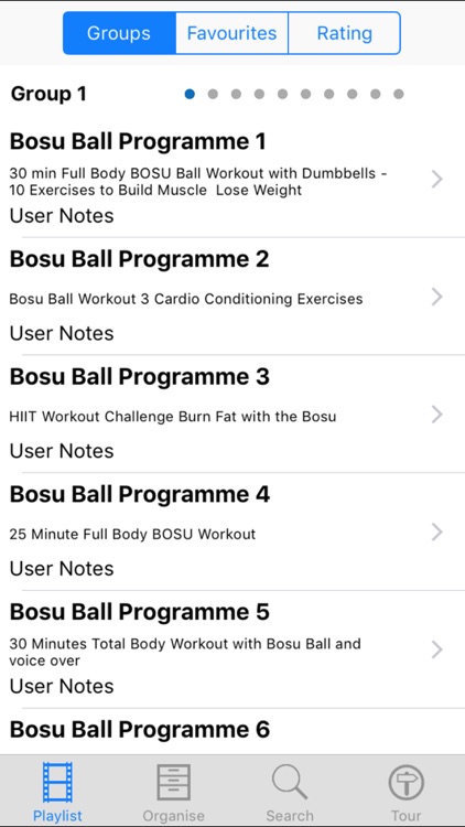 Bosu Ball Programme