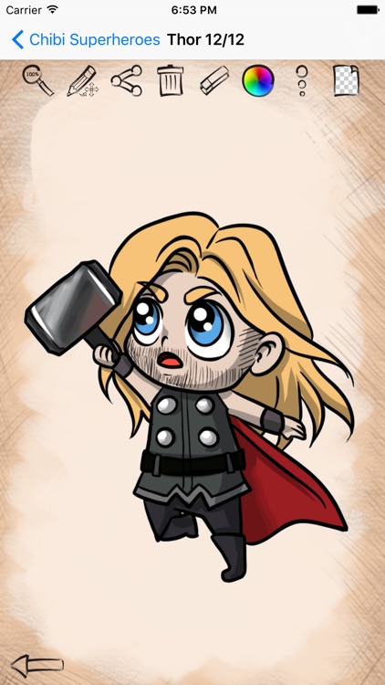Easy Draw Super Heroes Chibi screenshot-4