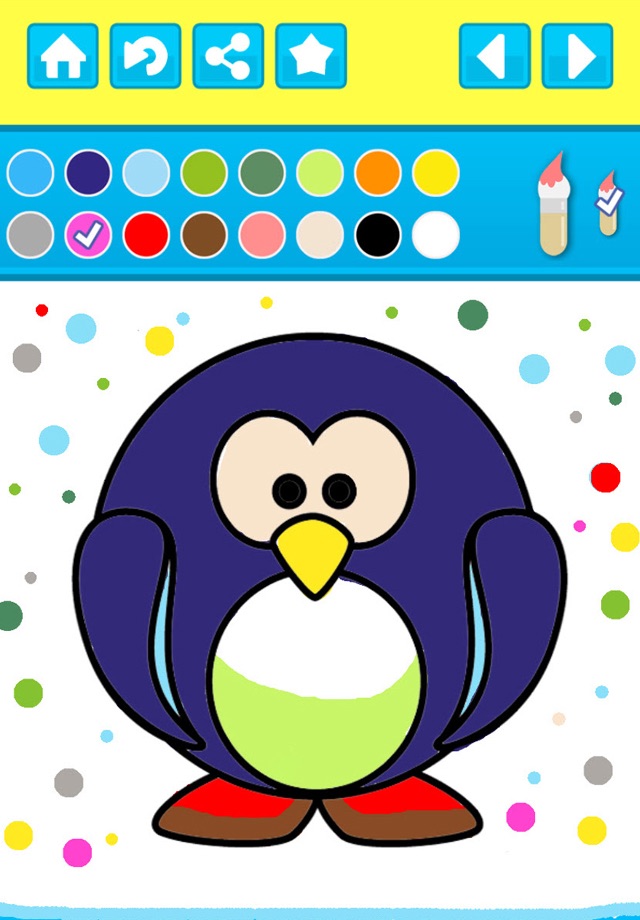 Penguin Coloring Book For Kids - My Eskimo Village Club screenshot 2