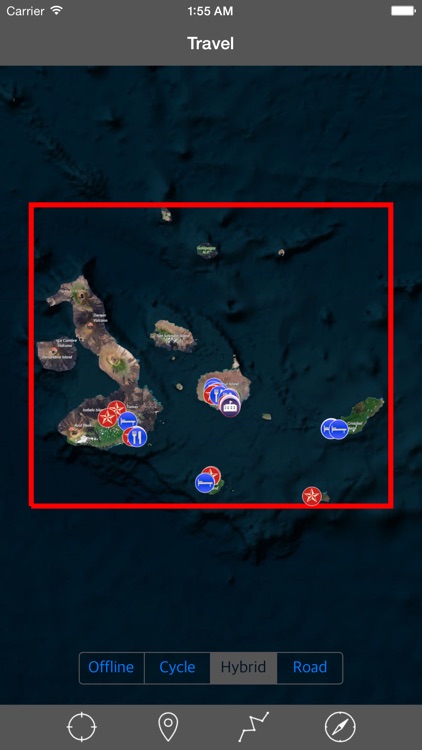 GALAPAGOS ISLANDS – GPS Travel Map Offline Navigator