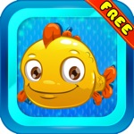 Funny colorful fish celerity  - A match 3 puzzles for Christmas season