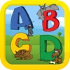 ABC Animals pairs - English card matching game