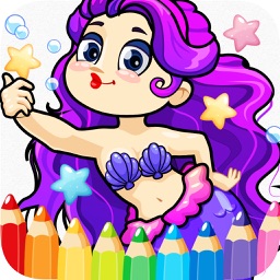 princess mermaid coloring pages free for girl kids