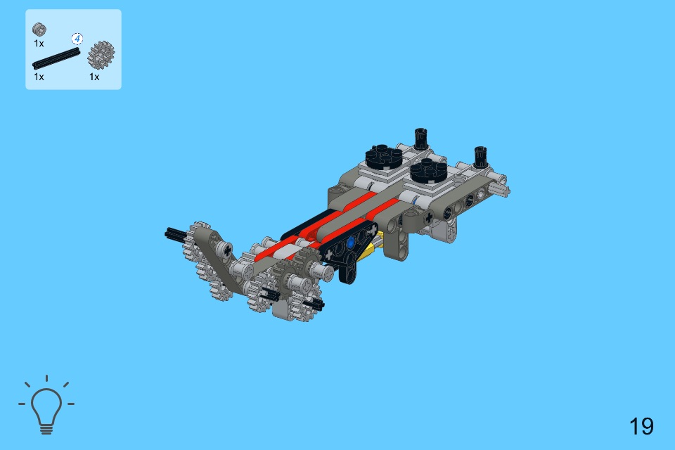 Helicopter for LEGO Technic 8051 Set - Building Instructions screenshot 2